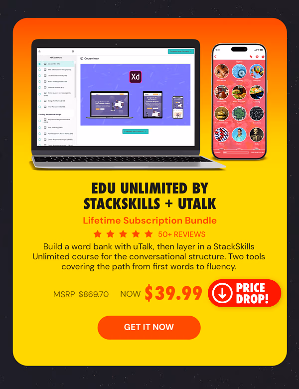 The Language Learner Lifetime Subscription Bundle ft. uTalk