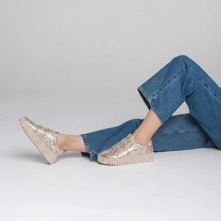 Metallic sneakers to love