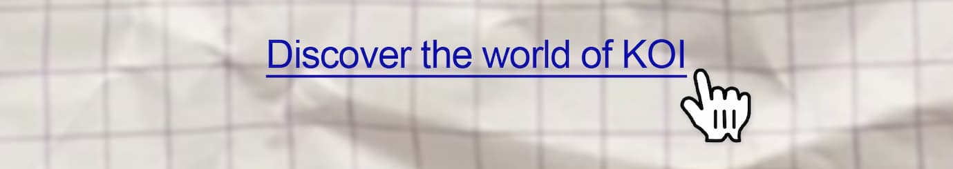 Discover the world of KOI