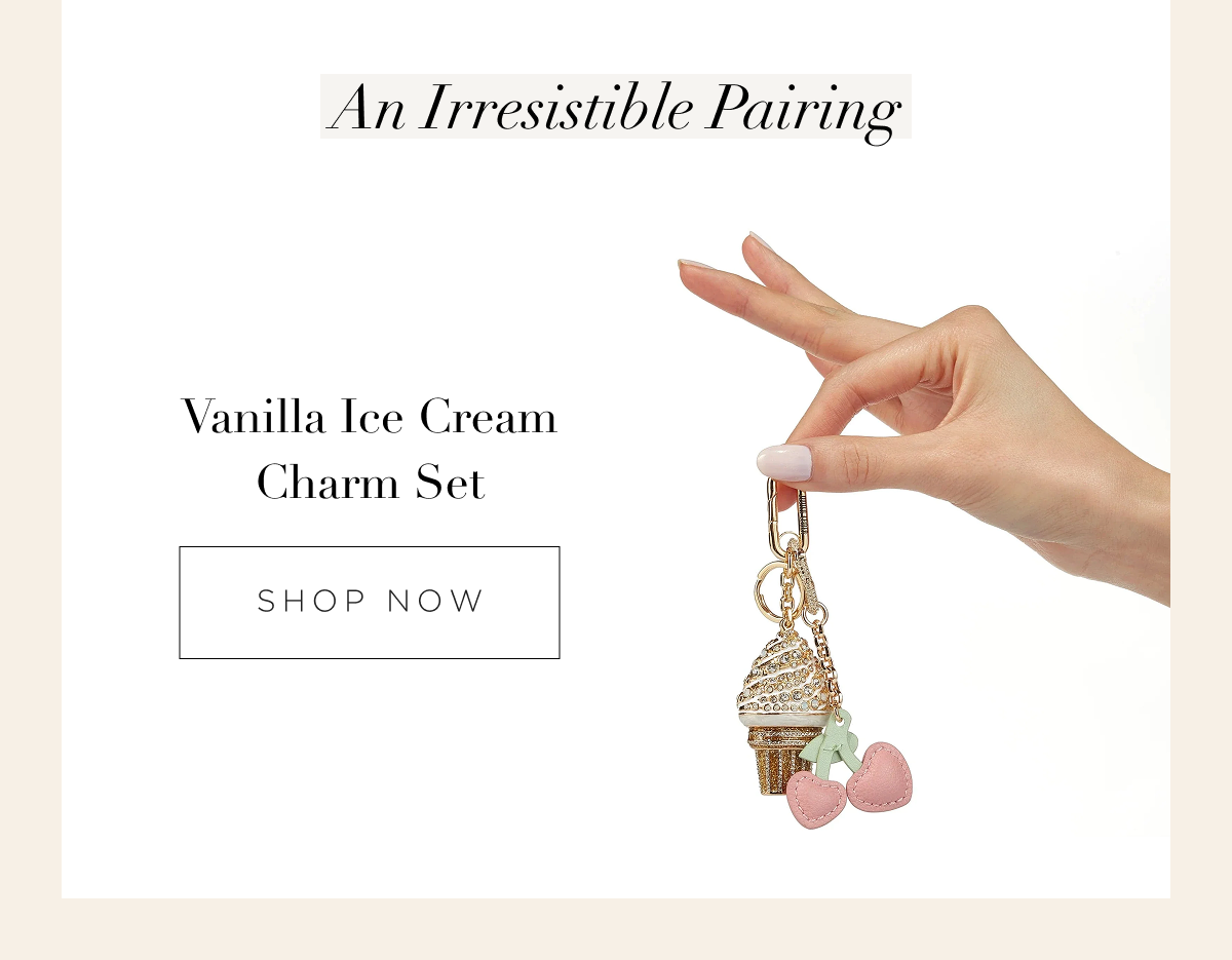 Vanilla Ice Cream Charm Set