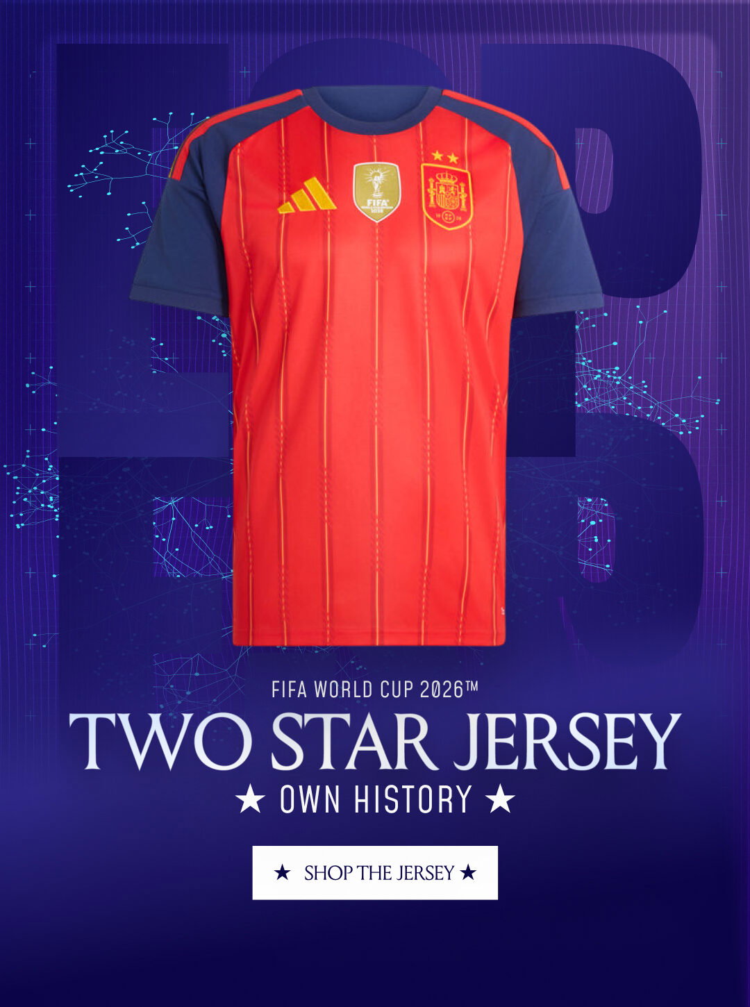 Shop Spain Two-Star Jersey