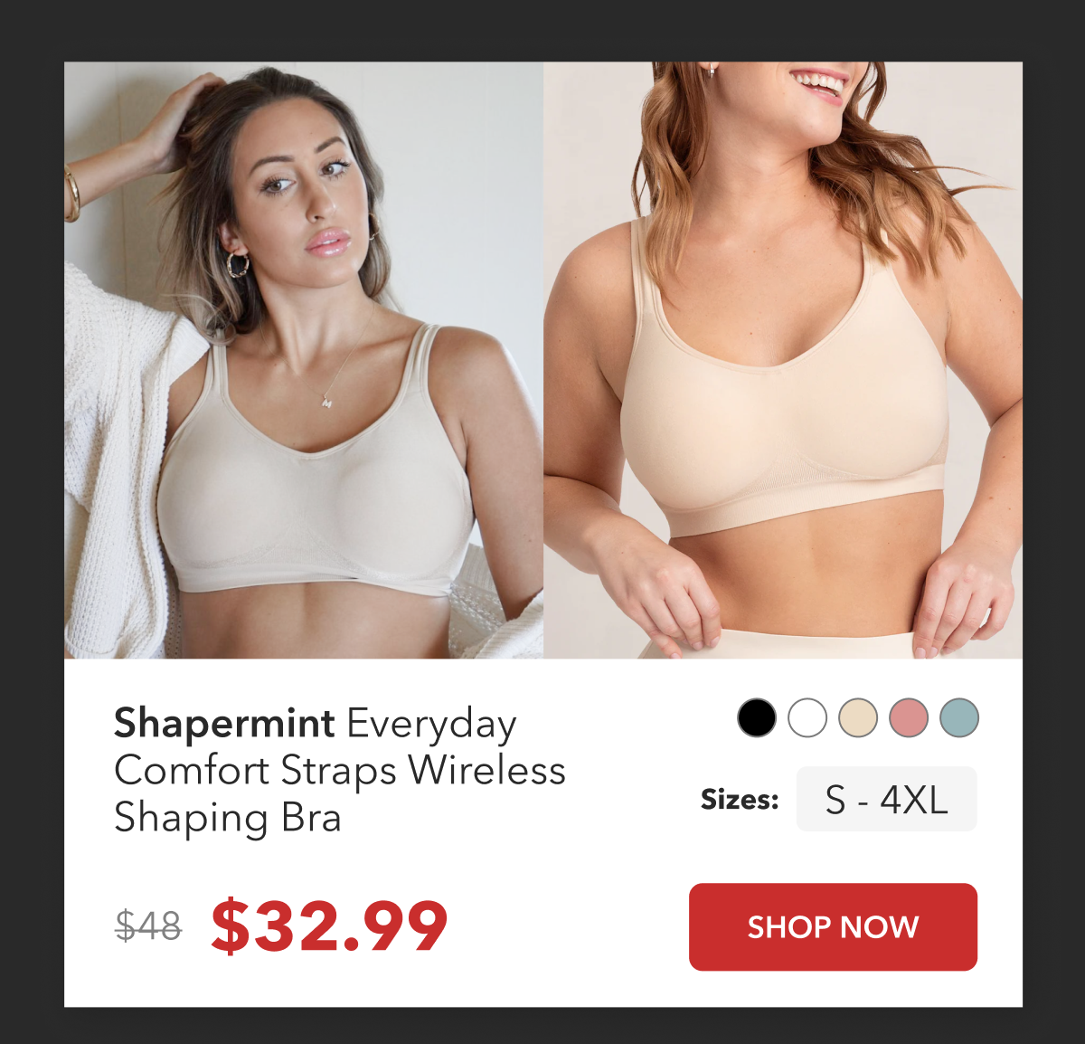 Shop Comfort Straps Bra