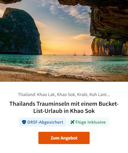 Thailands Trauminseln mit einem Bucket-List-Urlaub in Khao Sok