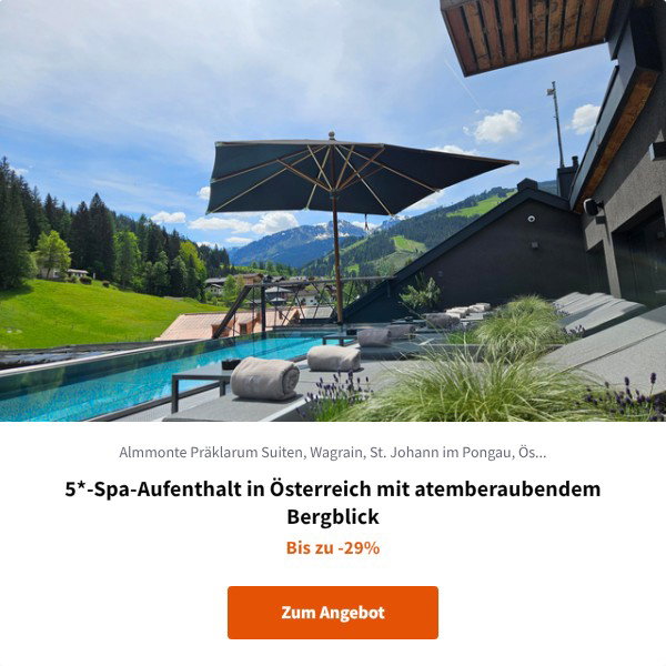 5*-Spa-Aufenthalt in Österreich mit atemberaubendem Bergblick