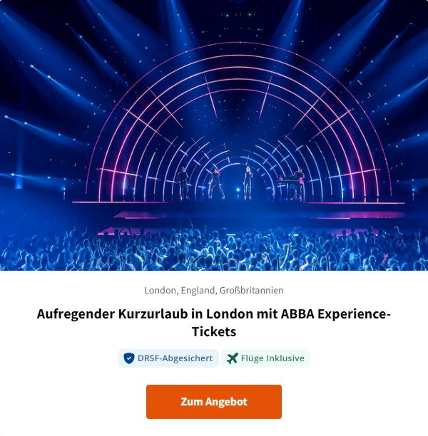 Aufregender Kurzurlaub in London mit ABBA Experience-Tickets