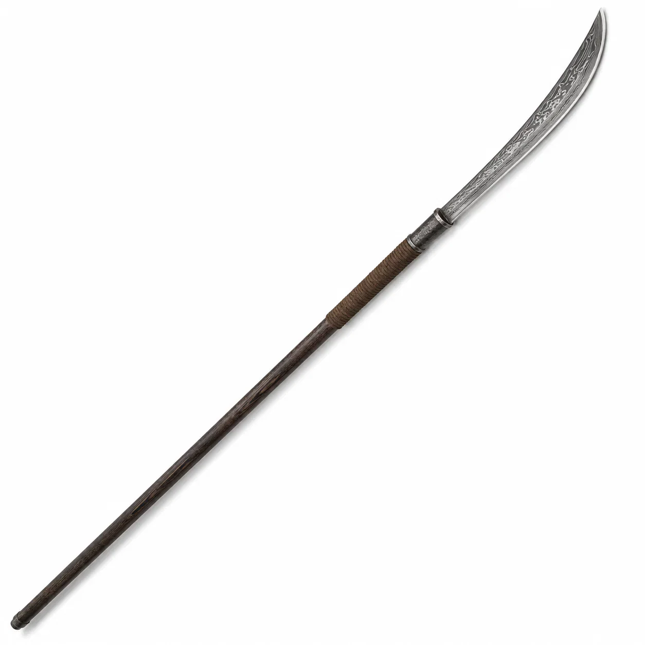 Image of Naginata - Damascus Steel - 79" Japanese Polearm | Spear