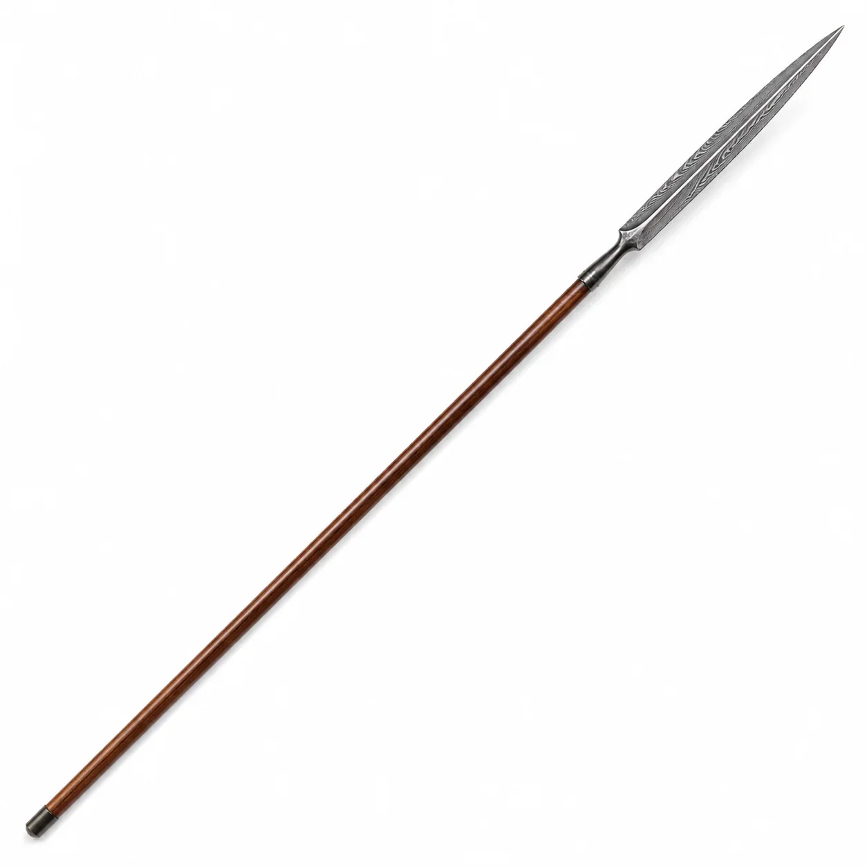 Image of Yari - Damascus Steel- Japanese Spear - 74"