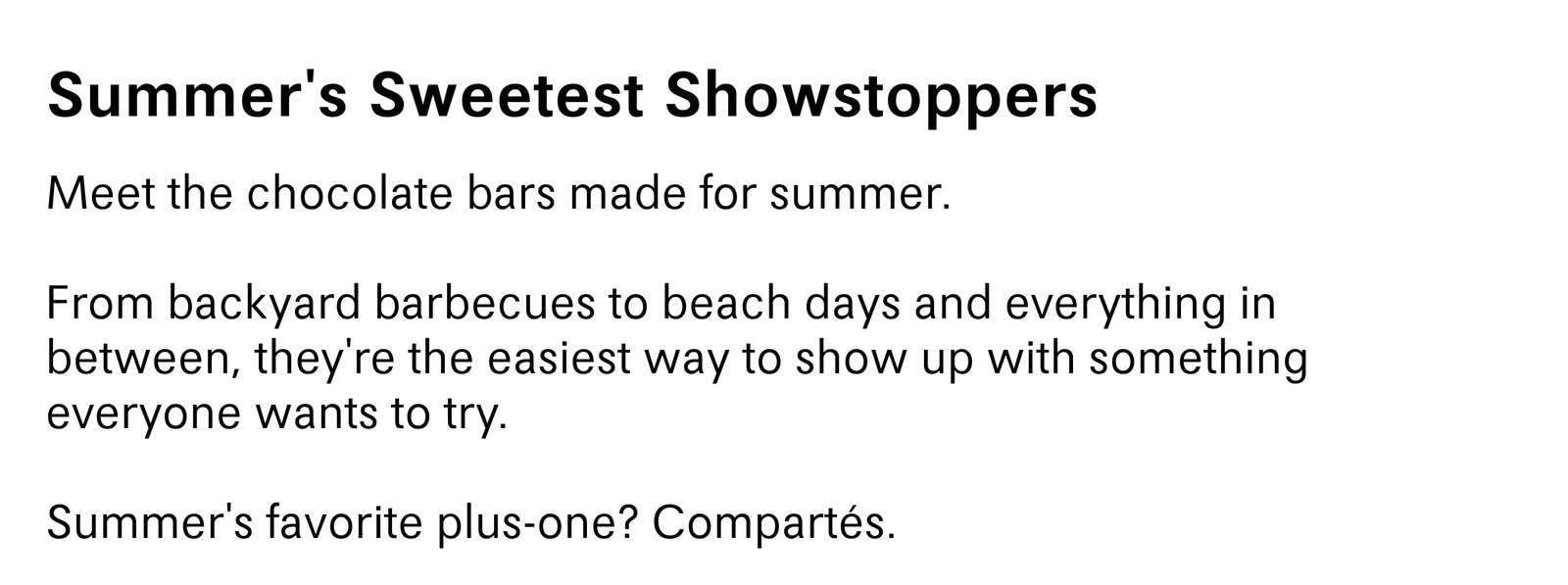 Summer's Sweetest Showstoppers