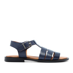 Ortello Navy Leather Sandals
