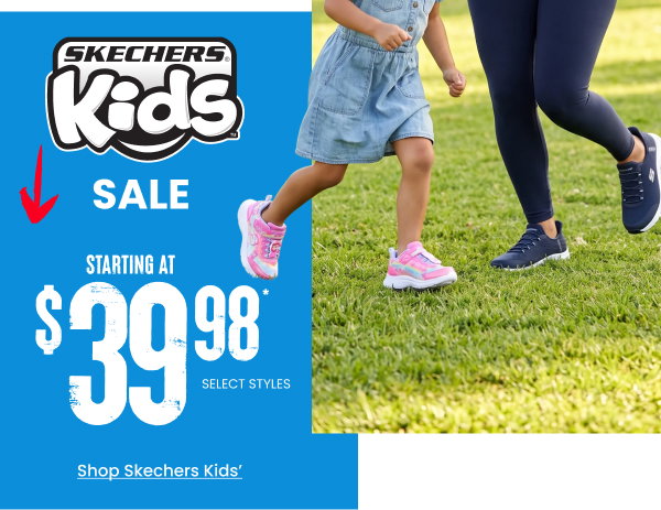 Skechers Kids Sale starting at $39.98