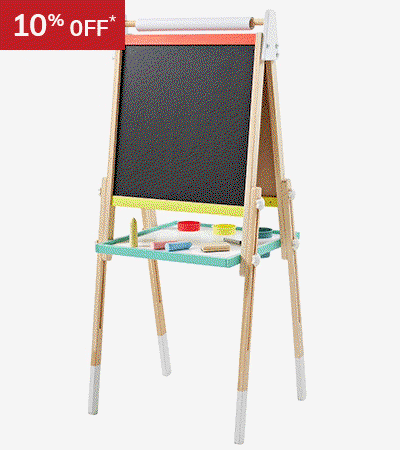 -10% off* 3-in-1 Foldable Board, Adjustable Height - Wood FSC®100% Certified