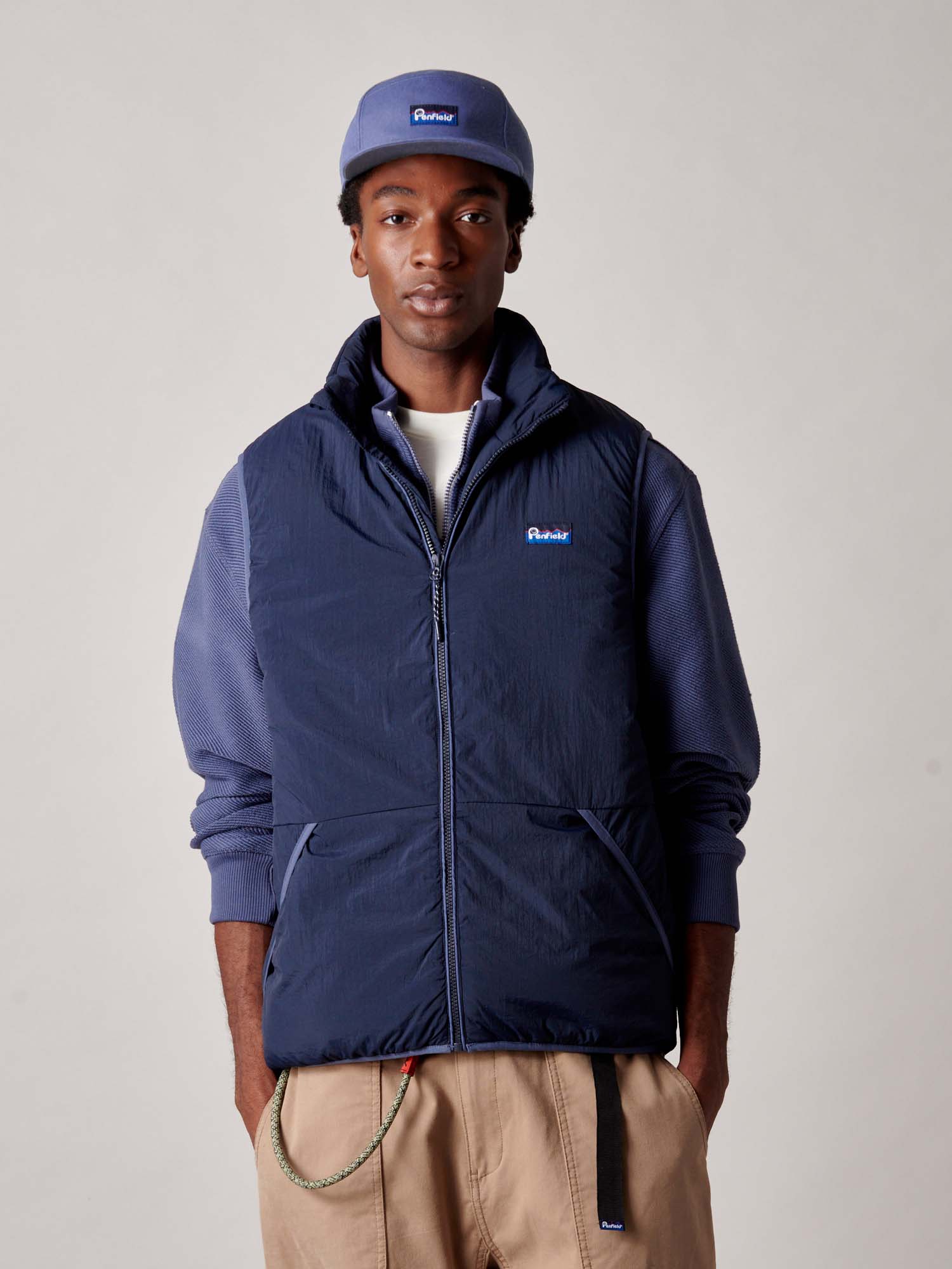 Assabet Flat Vest in Navy Blue