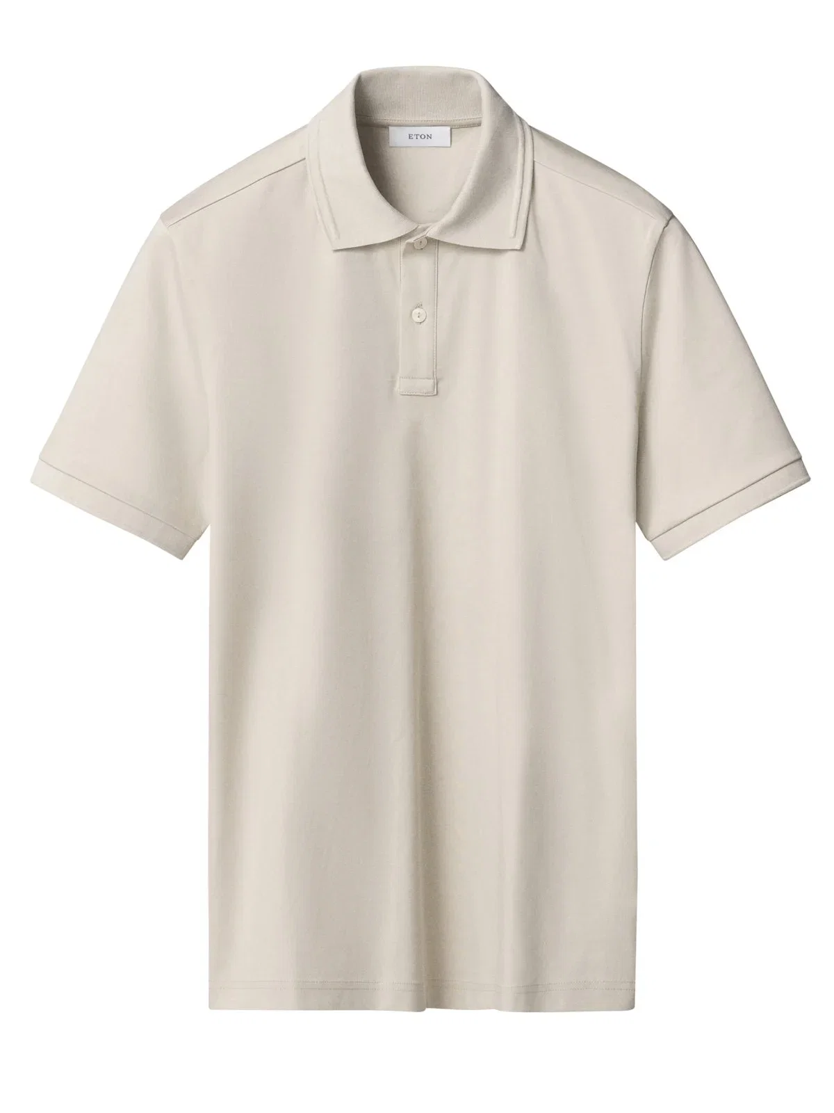 Glattes Poloshirt in Interlock Jersey-Qualität
