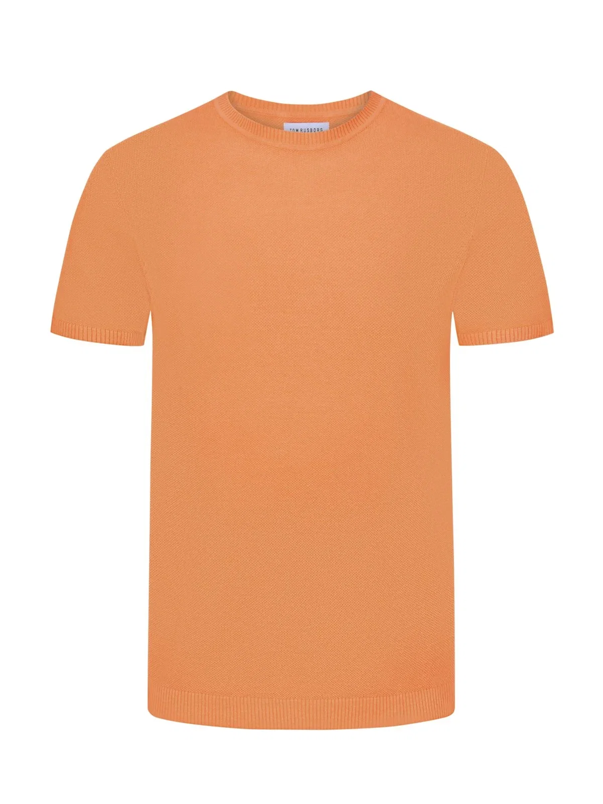 Leichtes Strick-T-Shirt mit frontseitiger Reiskornstruktur