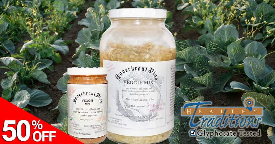 50% OFF Raw Sauerkraut