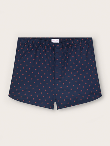 Men's Modern Fit Boxers in Rose Star Motif