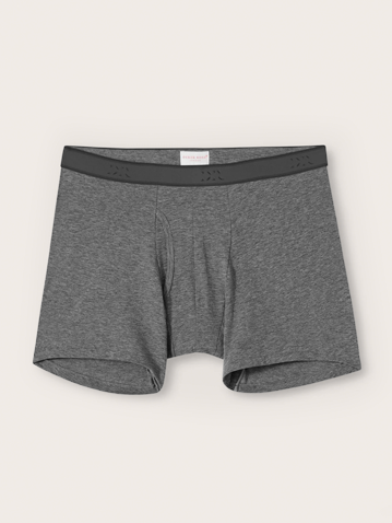 Men's Cotton Trunks in Charcoal