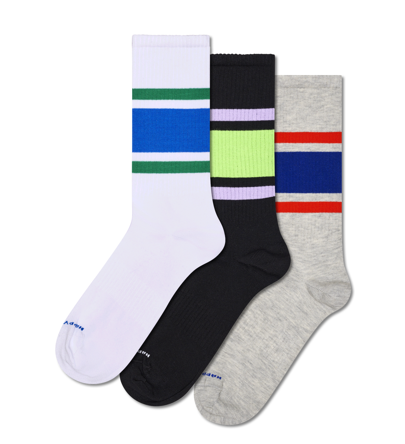 3-Pack Simple Stripe Sneaker Socks