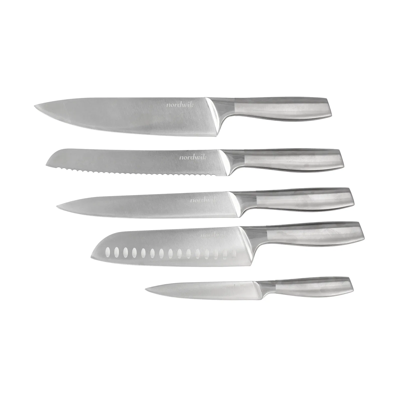 Juego de cuchillos Nordwik 5 piezas Acero inoxidable