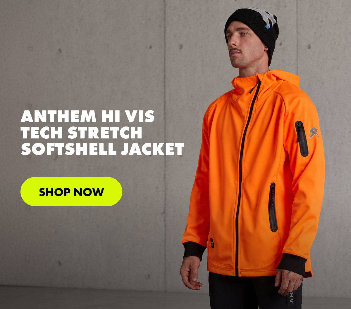 Anthem Hi Vis Tech Stretch Softshell Jacket | SHOP NOW 