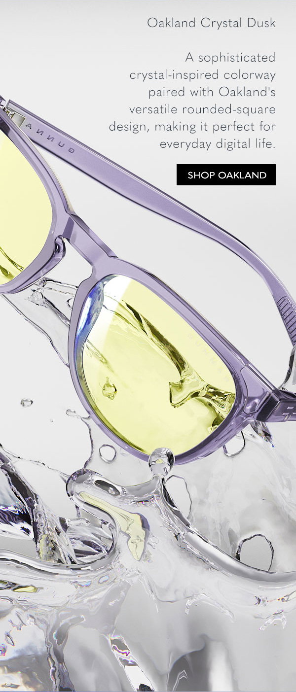 Oakland Crystal Dusk. A sophisticated crystal-inspired colorway paired with Oakland's versatile rounded-square design, making it perfect for everyday digital life. Shop Oakland.