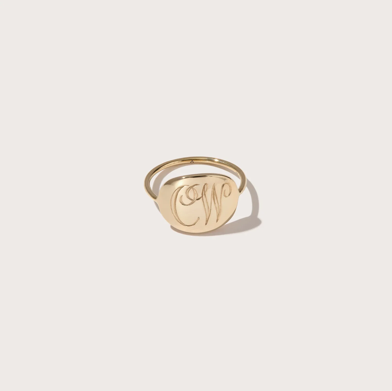 Image of Modern Signet Ring with Complimentary Hand Engraving