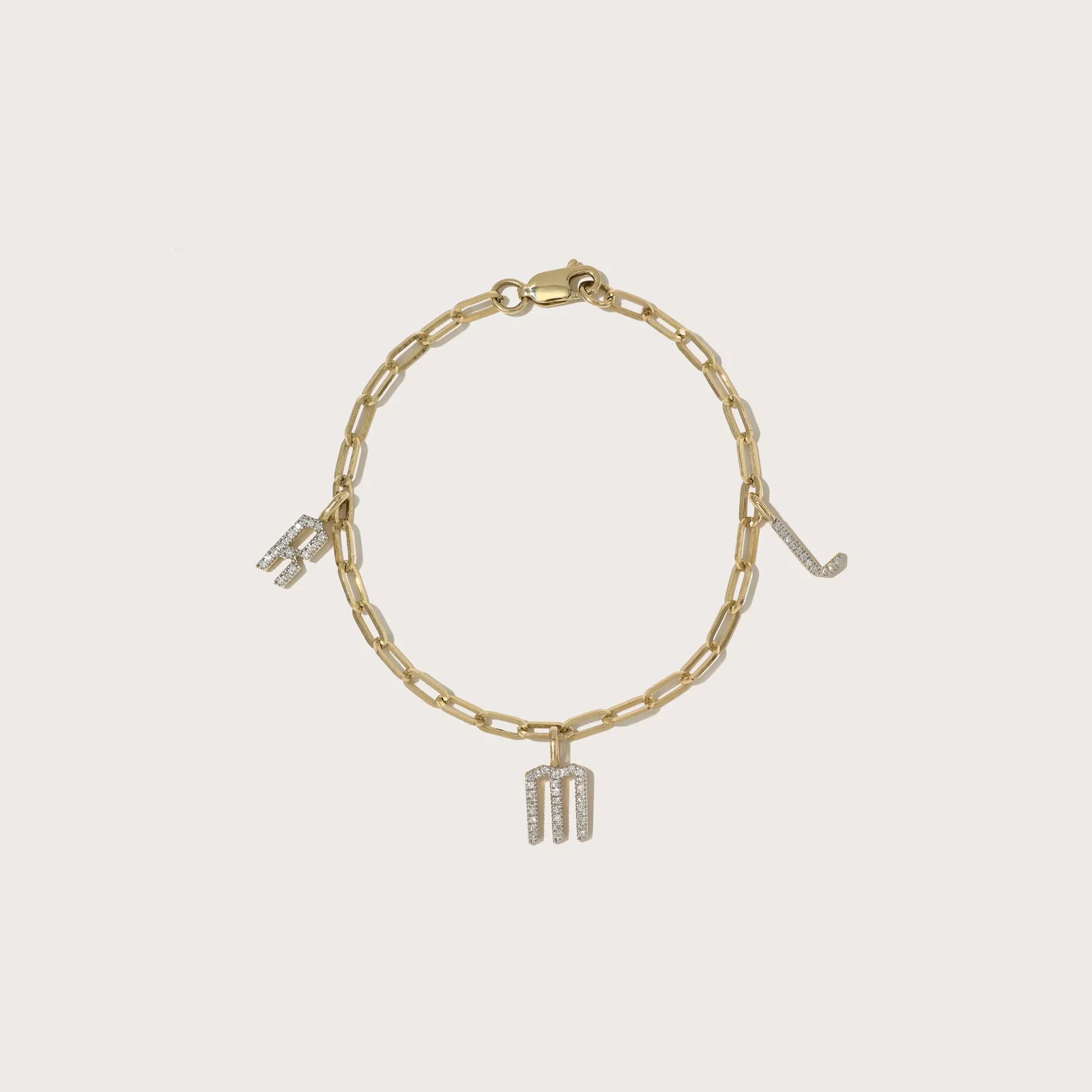 Image of Diamond Charm Bracelet (Made To Order)