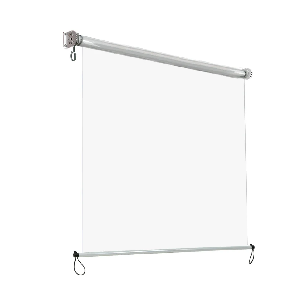 1.5X2.4M Outdoor Blinds Clear Roll Down Awning Retractable Outdoor Blinds Water Wind Proof Transparent