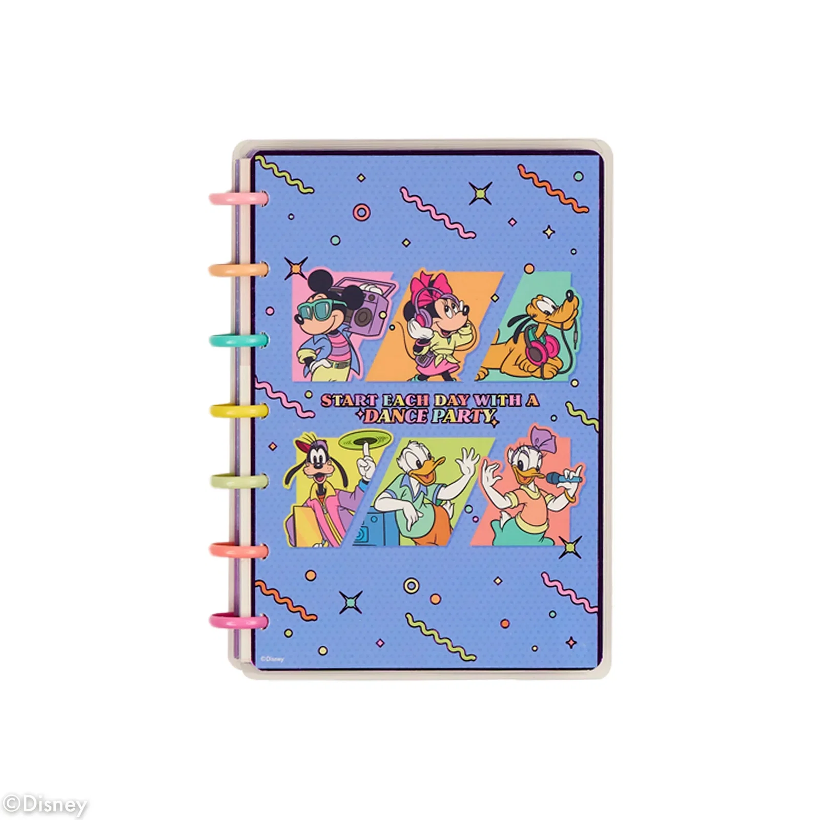 Image of Undated Disney Mickey Mouse & Friends Retro Customizable Planner - Mini Horizontal Layout - 12 Months