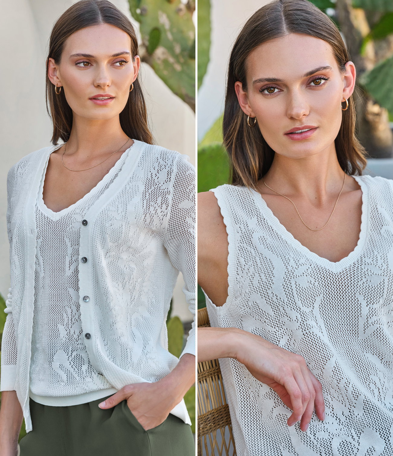 Cotton Lace Cardigan