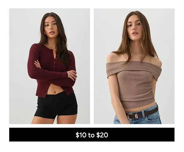 $10 to $20
