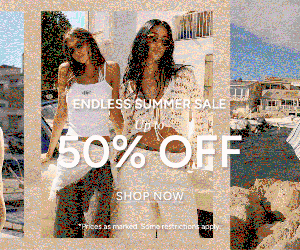 Endless Summer Sale  Up to 50% Off