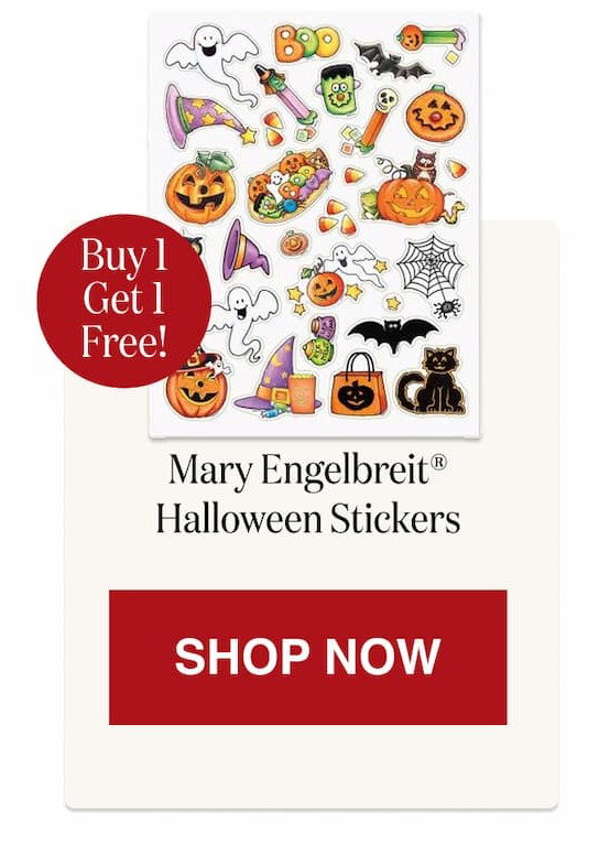 Mary Engelbreit® Halloween Stickers - BOGO [Click here to Shop Now]