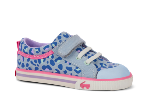Kristin Sky Blue/Leopard