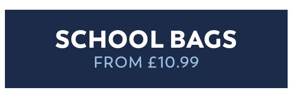 School Bags from £10.99