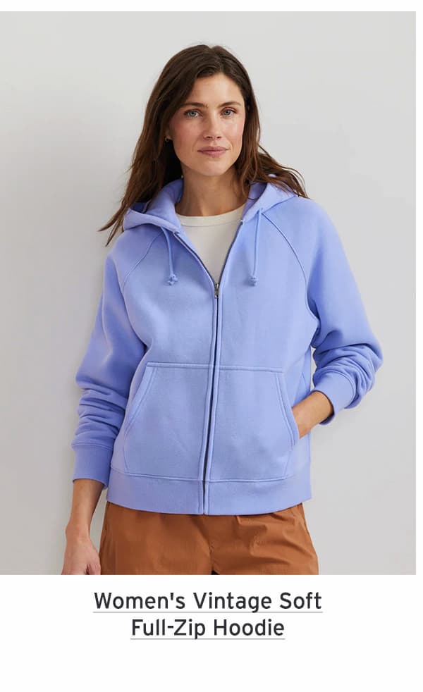 Women's Vintage Soft Full-Zip Hoodie