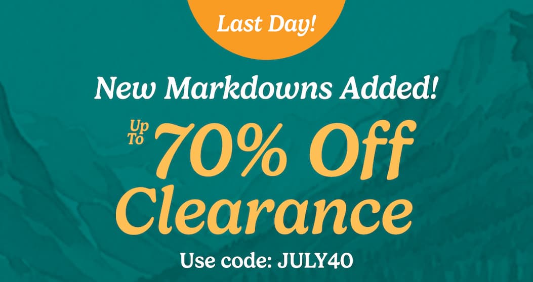 Take an Extra 40% Off Clearance