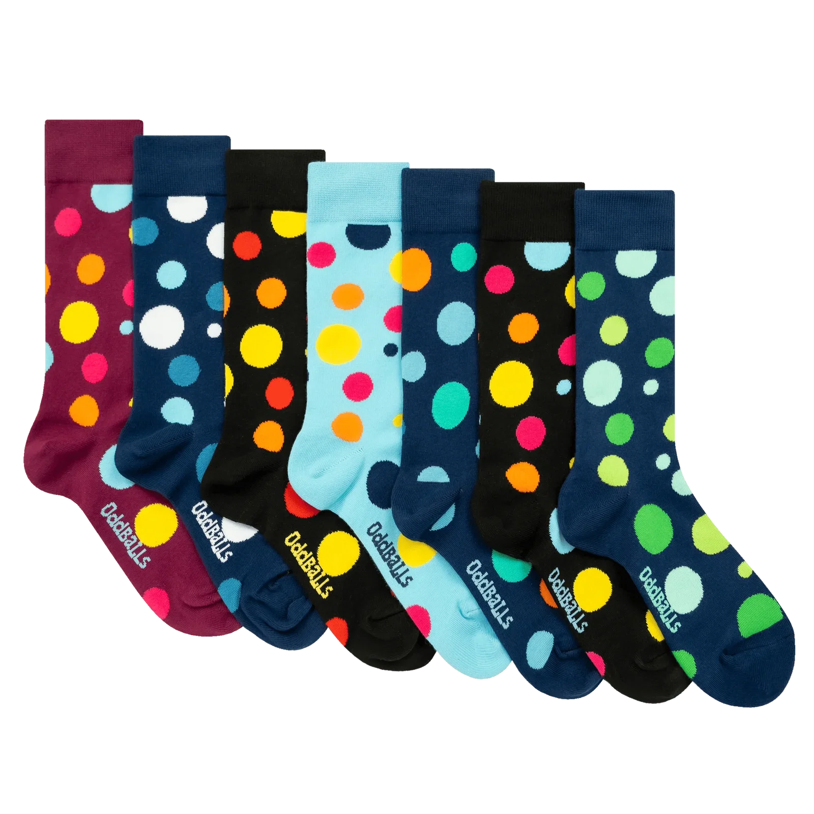 Image of Polka Dot Bundle - 7 Pack Sock Bundle