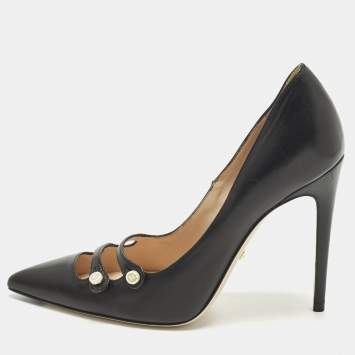 Aneta Size 35 Black Leather Pu