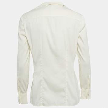 Cream Cotton Blend Long Sleeve