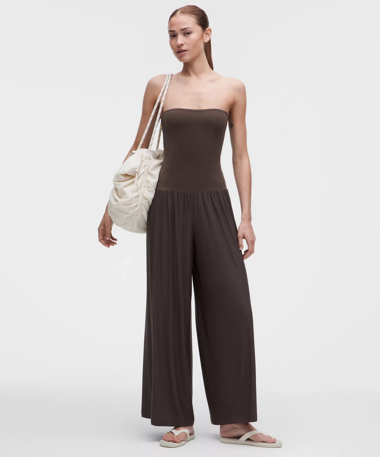 2-in-1 Wide-Leg Jumpsuit