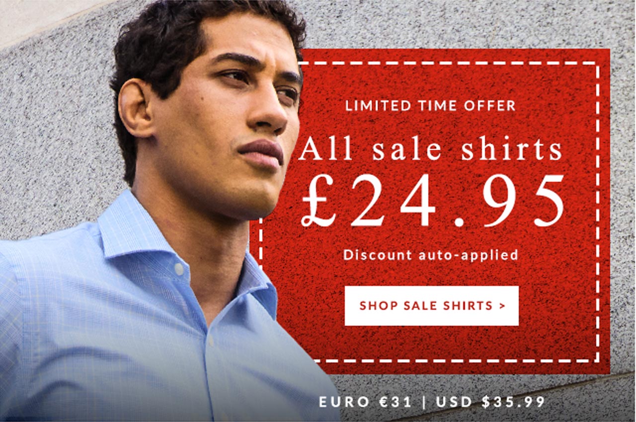 All sale shirts £24.95
