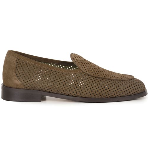 Jacques Soloviere Suede Perfo - Marron