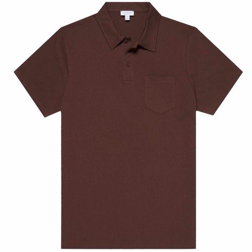 Sunspel Riviera Polo Shirt - Bakelite