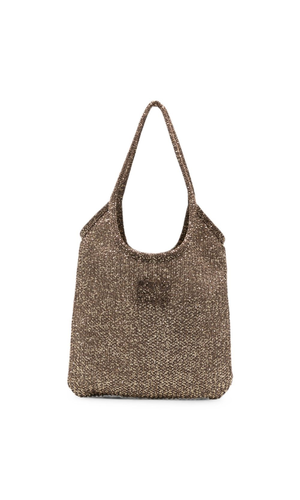 Ivy sequined net shoulder bag