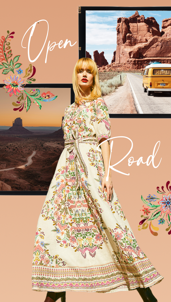Open Road. Sage Dress