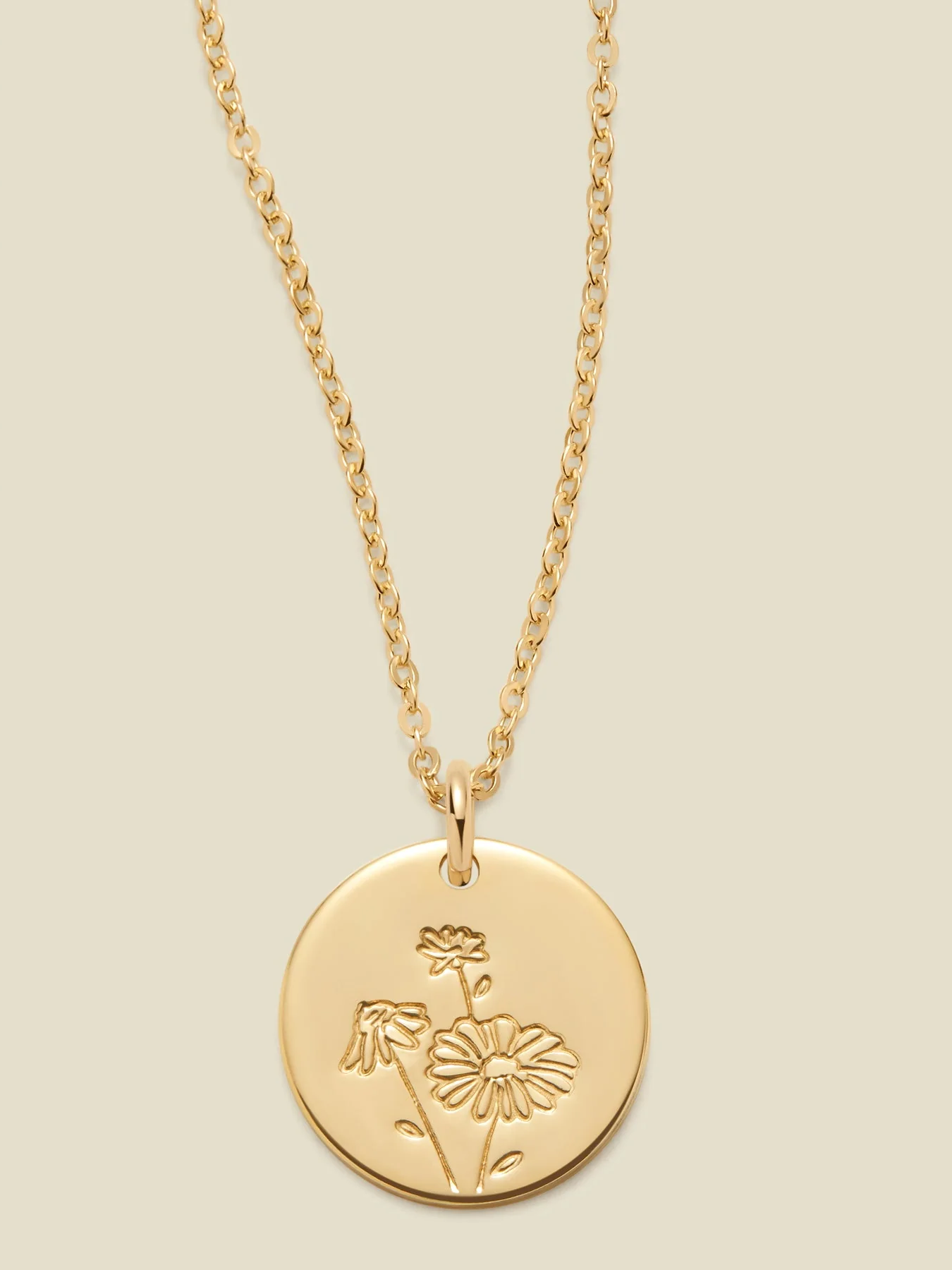 April birth flower necklace