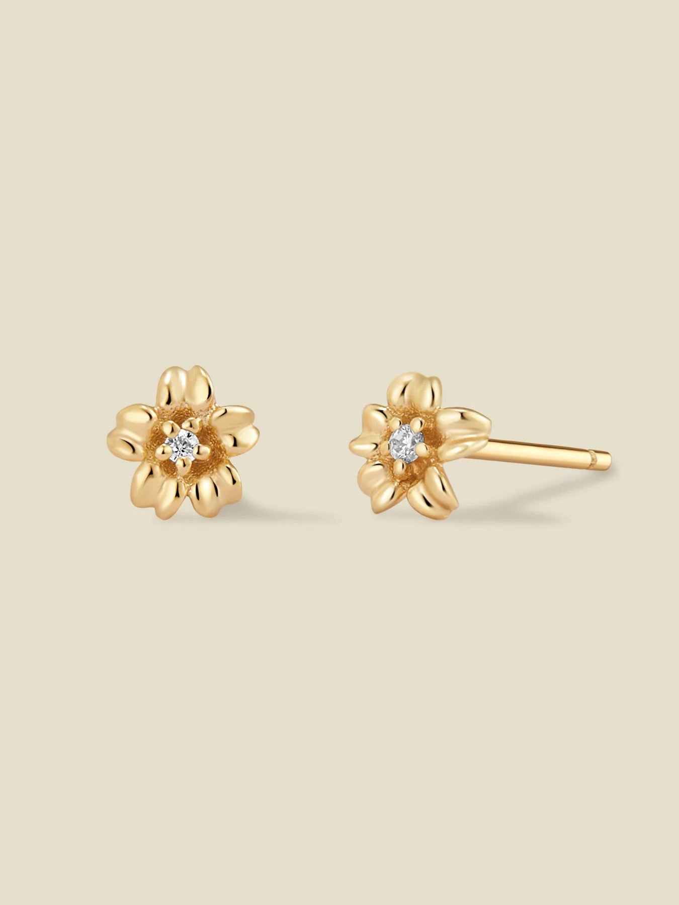 March birth flower earrings