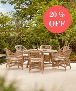 Arlington round dining set 