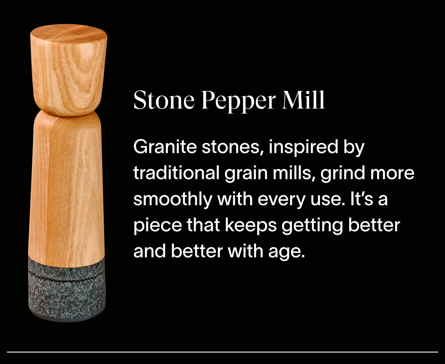 stone pepper mill